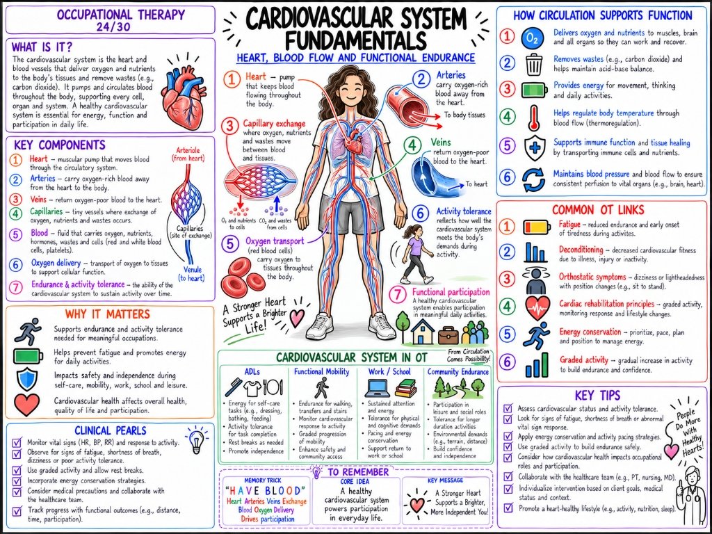Cardiovascular System Fundamentals (24/30) — Heart, Blood Flow and Functional Endurance