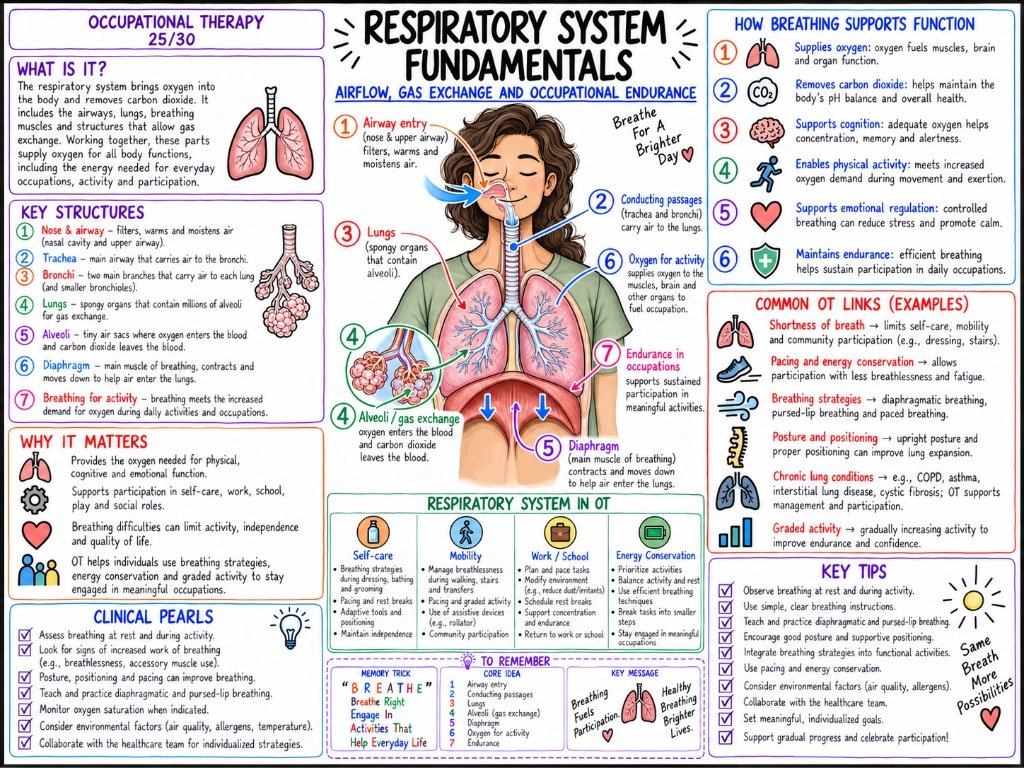 Respiratory System Fundamentals (25/30) — Airflow, Gas Exchange and Occupational Endurance