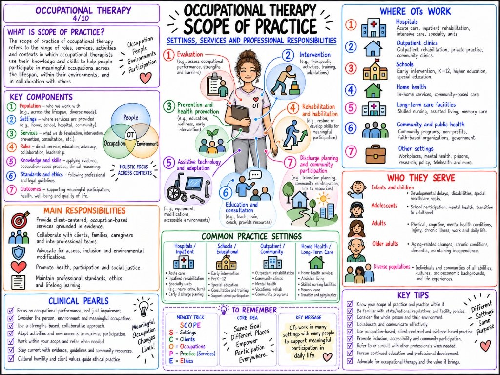 Occupational Therapy Scope of Practice (4/10) — Settings, Services and Professional Responsibilities
