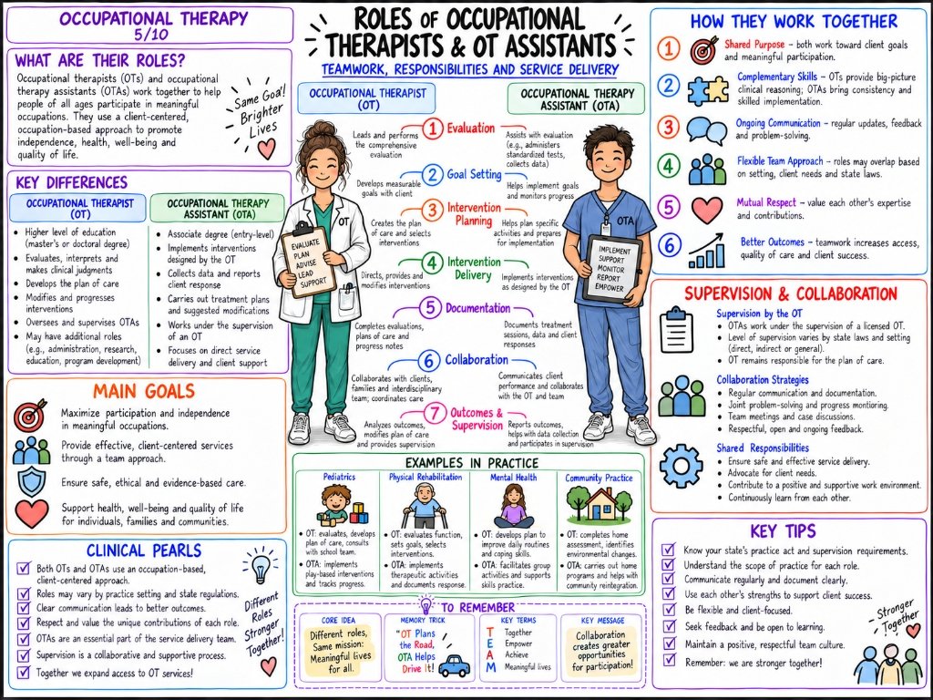 Roles of Occupational Therapists & OT Assistants (5/10) — Teamwork, Responsibilities and Service Delivery